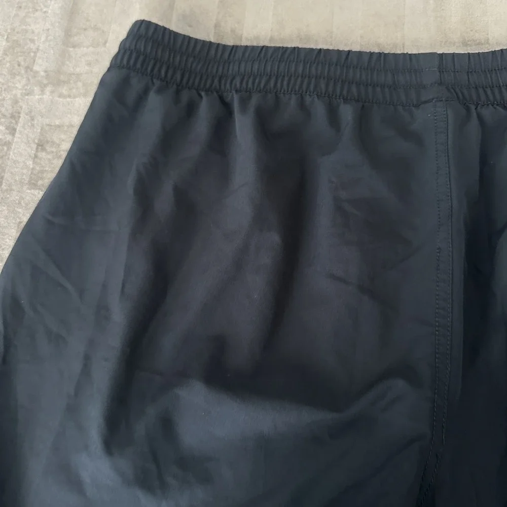 RSQ Shorts Mens XL Black Active Short‎ Elastic Waist Zip Pocket Athletic Gym